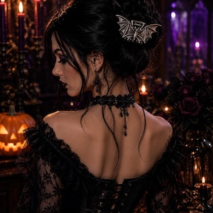 Bat Wing Hair Claw | Gothic Halloween Hair Accessory | Vampirecore Fashion Clip