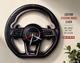 Audi RS Steering Wheel Wall Clock
