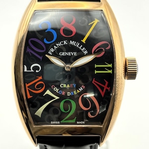 Vintage Franck Muller Crazy Color Dreams Rose Gold Watch, Automatic Swiss Made Men's Wristwatch
