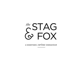 Pre Made Logo Design - Small Business Logo - "Stag & Fox"