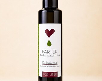 Óleo de Semente de Abóbora da Estíria 250ml | Óleo de Abóbora Austríaco Prensado a Frio | Alimentos Gourmet