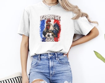 France Soccer 2026 Shirt, Comfort Colors 1717, France Football Fan Tee, Unisex Garment Dyed T-Shirt, Sports Fan Gift, Match Day Shirt