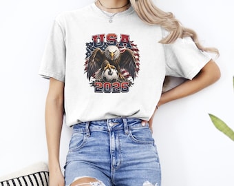 USA Soccer 2026 Shirt, Comfort Colors 1717, USA Football Fan Tee, Unisex Garment Dyed T-Shirt, Sports Fan Gift, Match Day Shirt