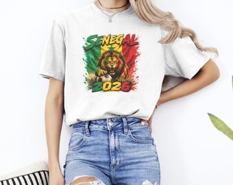 Senegal Soccer 2026 Shirt, Comfort Colors 1717, Senegal Football Fan Tee, Unisex Garment Dyed T-Shirt, Sports Fan Gift, Match Day Shirt