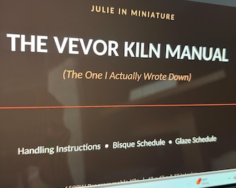 Vevor Kiln Firing Guide: Bisque and Glaze Schedules for Miniature Pottery (PDF)