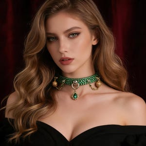 Pink Snake Pattern Leather Choker with Heart Pendant | Luxury Gold Bell Collar | Alt Fashion Y2K Festival Necklace for Women