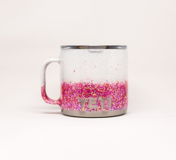 pink yeti coffee mug