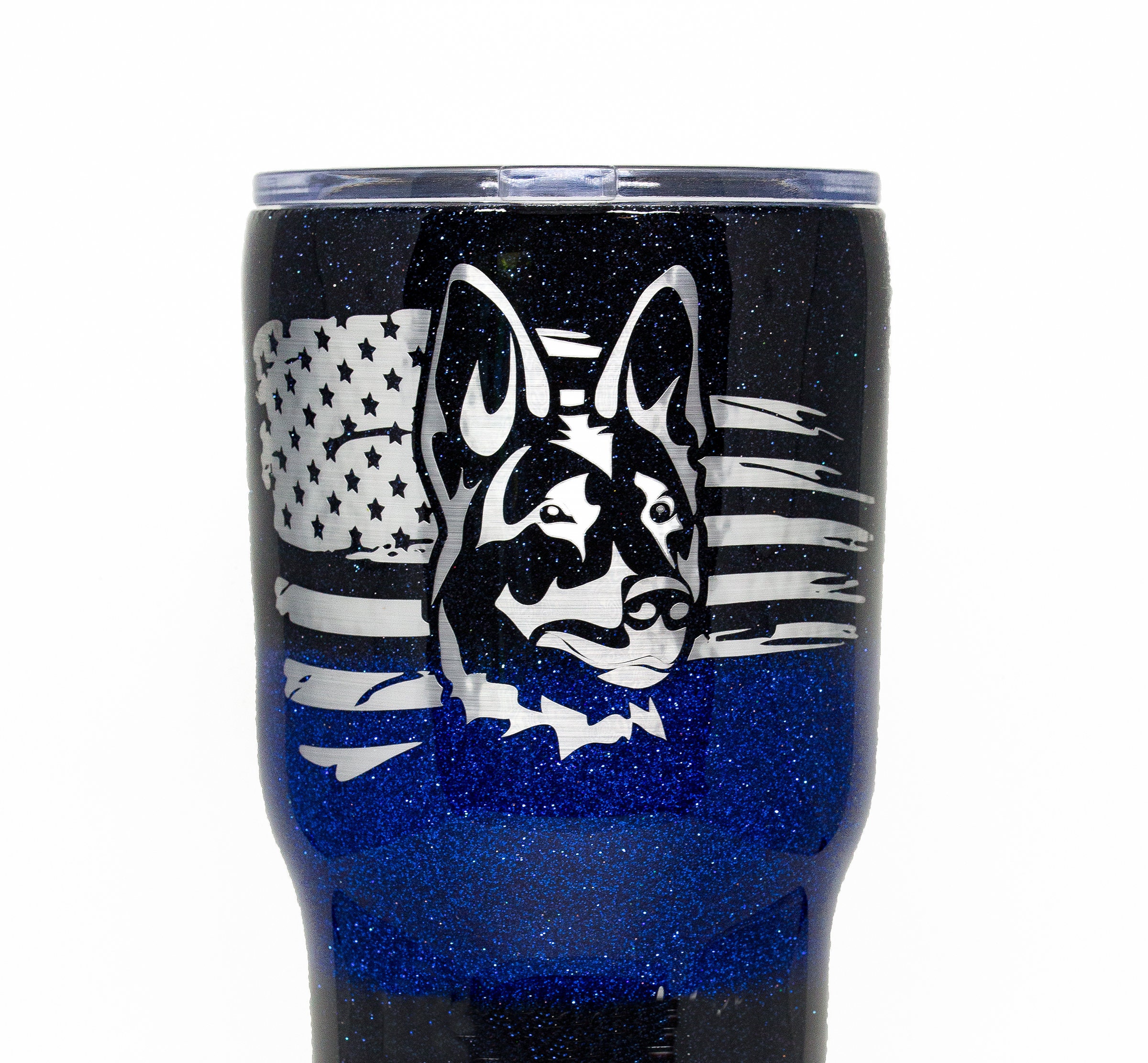 Thin Blue Line K9 Tumbler Police Dog Law Enforcement Blue | Etsy