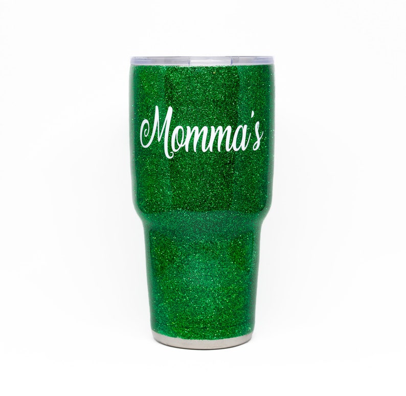 Emerald Green Yeti glitter tumbler glitter yeti Green Etsy