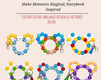 Custom Enchanted Ears Silicone Bead Keychain
