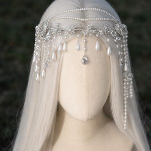 Bridal Headpiece Forehead - Etsy display picture 3