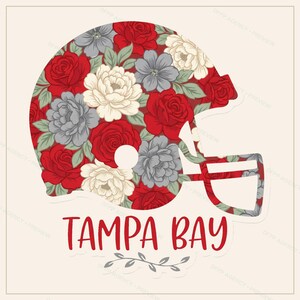 Paquete de imágenes PNG del casco de los Tampa Bay Buccaneers, 8 estilos para aficionados al fútbol americano, diseños para sublimación y DTF, descarga instantánea. imagen 4