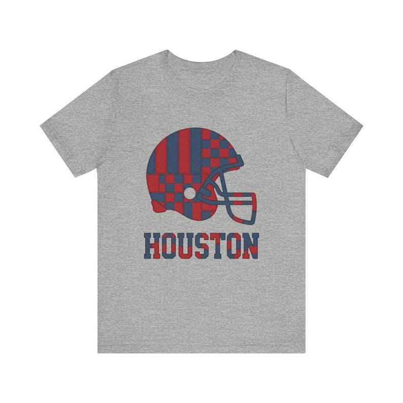 Houston Texans patchwork helm voetbalshirt, retro wedstrijdshirt, unisex fankleding, sportcadeau afbeelding 3