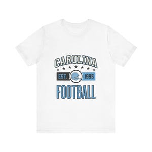 Carolina Vintage Crest T-Shirt | Football Fan Graphic | Unisex T-Shirt image 1