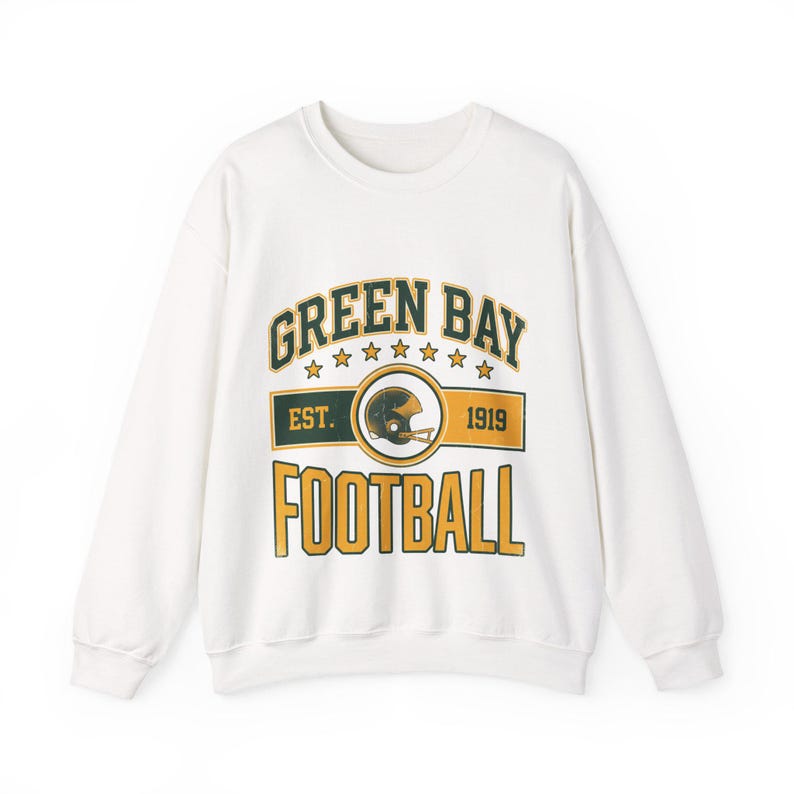 Green Bay Vintage-Sweatshirt mit Wappen | Fan-Motiv | Unisex-Sweatshirt Bild 1