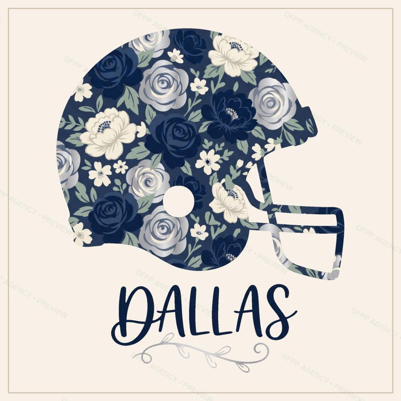 Dallas Helmet PNG Bundle, 8 Football Fan Styles, Sublimation and DTF Designs, Instant Download image 4