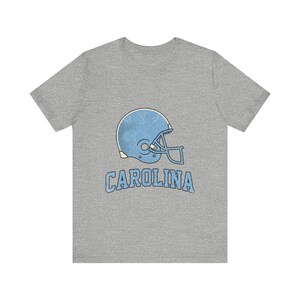 Carolina Panthers Vintage Varsity Helmet Football Tee, Vintage Game Day Shirt, Sports Apparel, Great Gift image 2