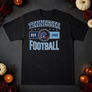 Tennessee Vintage Crest Football PNG, Retro Varsity Sublimatieontwerp, Digitale Download afbeelding 5