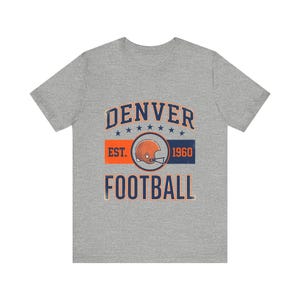 Denver Vintage Crest T-Shirt | Football Fan Graphic | Unisex T-Shirt image 2