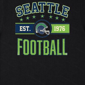 Seattle Vintage Wappen-Football-PNG, Retro-College-Sublimationsdesign, Digitaler Download Bild 6
