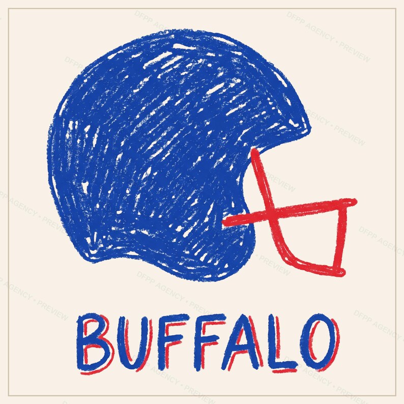 Buffalo Football Sublimation Bundle, 8 PNG Helmet Designs, Game Day Shirt Clipart, Digital Download image 7