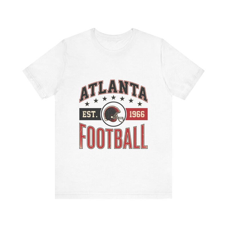 Atlanta Vintage Crest T-Shirt | Football Fan Graphic | Unisex T-Shirt image 1