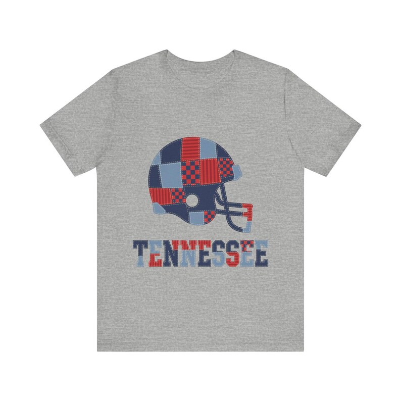 Tennessee-Spieltags-T-Shirt, Patchwork-Helm-Football-Fan-Shirt, Sportshirt im Vintage-Stil Bild 2