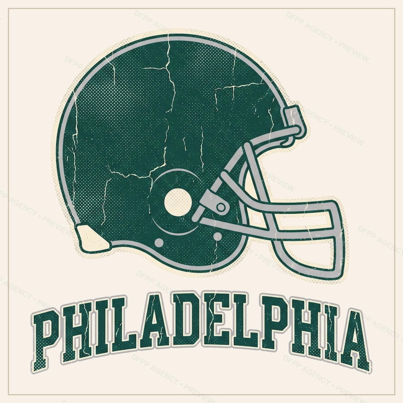 Philadelphia-Helm-PNG-Bundle, 8 Football-Fan-Designs, Sublimations- und DTF-Designs, Sofort-Download Bild 10