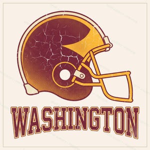 Pacchetto PNG di Washington Football, 8 design per caschi, set per sublimazione per il giorno della partita, download digitale immagine 10