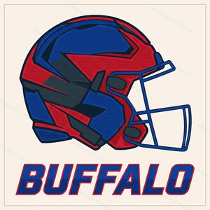 Buffalo Football Sublimation Bundle, 8 PNG Helmet Designs, Game Day Shirt Clipart, Digital Download image 8
