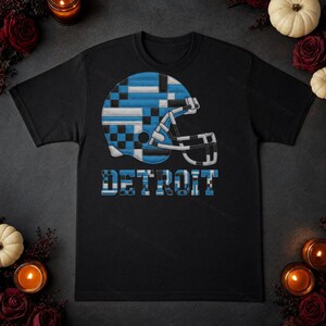 Detroit Patchwork-Helm (PNG), Football-Sublimationsdruck, Spieltags-Shirt, Digitaler Download Bild 5