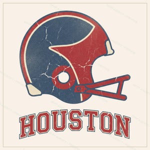 Houston Football PNG-Bundle, 8 Helmdesigns, Sublimationsset für den Spieltag, Digitaler Download Bild 10