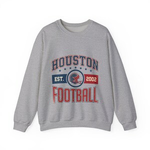 Houston Texans Vintage Crest Sweatshirt | Football Fan Graphic | Unisex Sweatshirt Bild 2