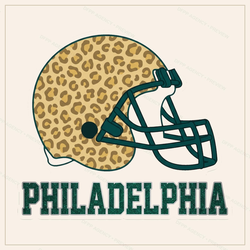 Philadelphia-Helm-PNG-Bundle, 8 Football-Fan-Designs, Sublimations- und DTF-Designs, Sofort-Download Bild 5