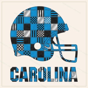 Koszulka futbolowa Carolina Patchwork Helmet, koszulka w stylu vintage na mecz, odzież sportowa, świetny prezent zdjęcie 3