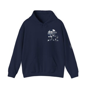 Dallas Patchwork Helmet Hoodie, Retro Football Sweatshirt, Game Day Pullover, Fan Hoodie image 3