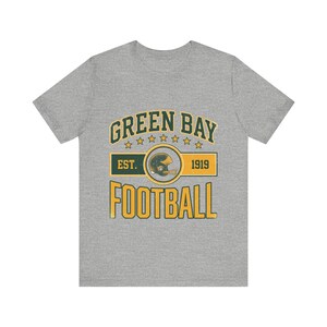 グリーンベイ・パッカーズのヴィンテージ・クレストTシャツ｜フットボールファン向けグラフィックTシャツ｜ユニセックスTシャツ 画像 2