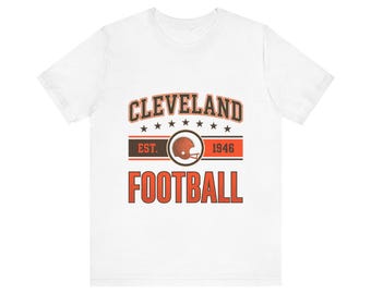 Cleveland Vintage Crest T-Shirt | Football Fan Graphic | Unisex T-Shirt