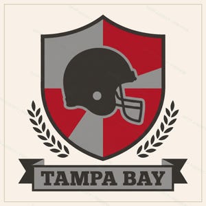 Paquete de imágenes PNG del casco de los Tampa Bay Buccaneers, 8 estilos para aficionados al fútbol americano, diseños para sublimación y DTF, descarga instantánea. imagen 9