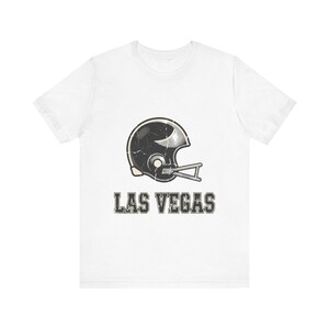 Las Vegas Raiders Vintage Varsity Helmet Football Shirt, Retro Game Day Tee, Unisex Fan Apparel, Sports Gift image 1