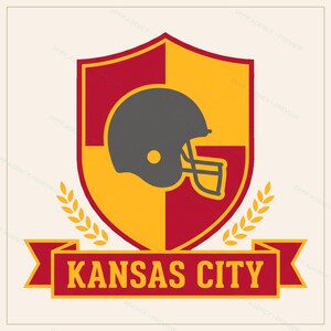 Kansas City Helm-PNG-Bundle, 8 Football-Fan-Designs, Sublimations- und DTF-Designs, Sofort-Download Bild 9