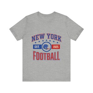 Camiseta com o brasão vintage do NY Giants | Estampa para fãs de futebol americano | Camiseta unissex imagem 2