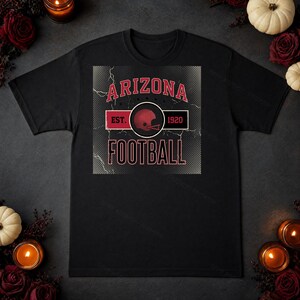 Escudo vintage de los Arizona Cardinals, imagen PNG de fútbol americano, diseño retro universitario para sublimación, descarga digital. imagen 5