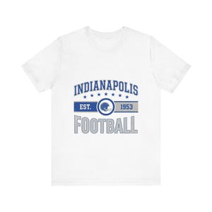 Indianapolis Vintage Crest T-Shirt | Football Fan Graphic | Unisex T-Shirt image 1