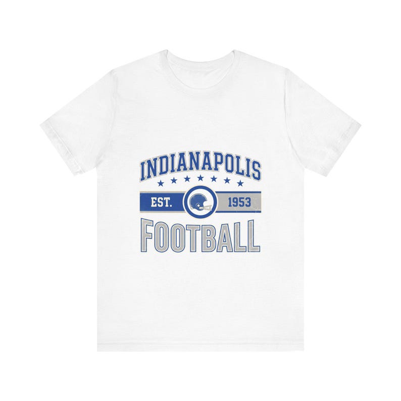 Indianapolis Vintage Crest T-Shirt | Football Fan Graphic | Unisex T-Shirt image 1