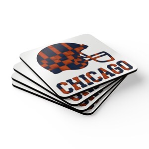 Pittsburgh Football Helmet Cork Coaster, Fan Drink Coaster, Home Bar Decor, Sports Gift image 5