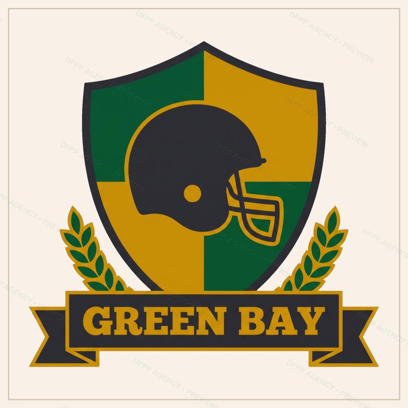 Green Bay Football PNG Bundle, 8 Helmet Designs, Game Day Sublimation Set, Digital Download image 9