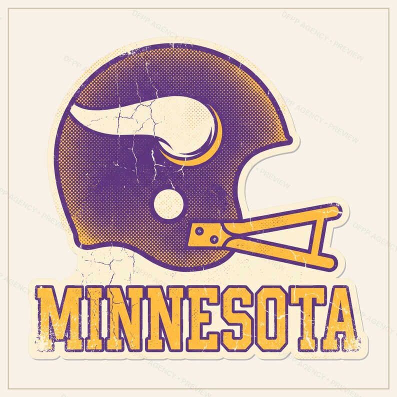 Minnesota Helmet PNG Bundle, 8 Football Fan Styles, Sublimation and DTF Designs, Instant Download image 10