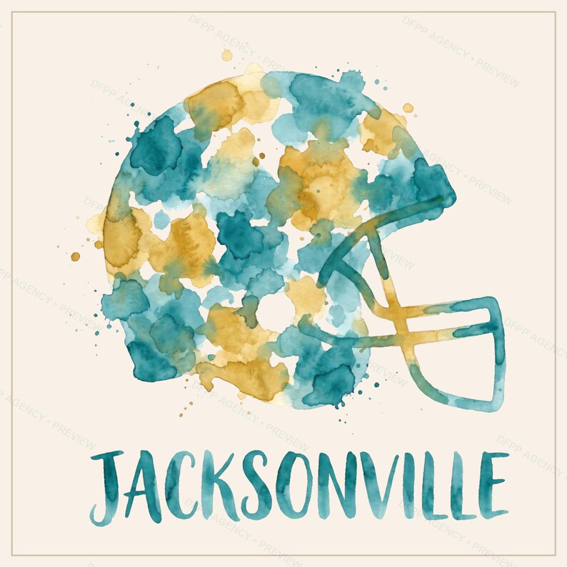 Jacksonville Football PNG Bundle, 8 Helmet Designs, Game Day Sublimation Set, Digital Download image 3