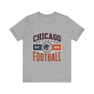 Chicago Vintage Crest T-Shirt | Football Fan Graphic | Unisex T-Shirt image 2